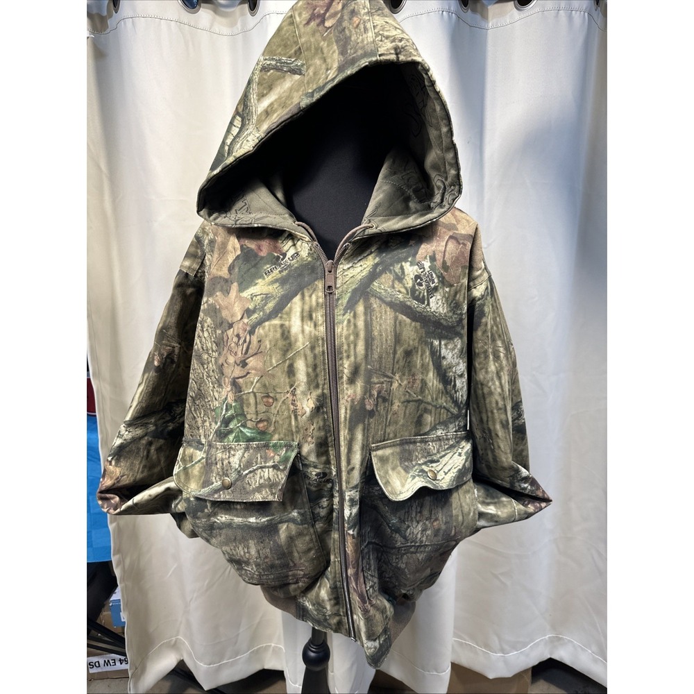 Cabelas Jacket Adult Medium Break Up With Scent Lock Hooded Pockets Hunting Camo